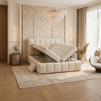 Victoria Boxspring Bed met Opbergruimte Matras