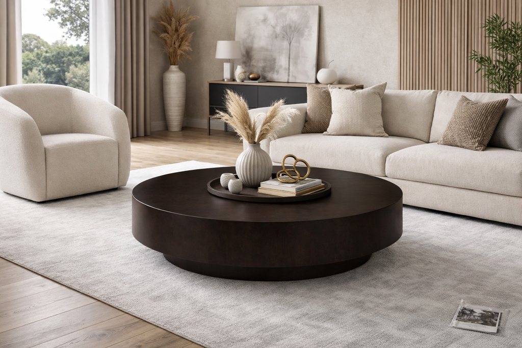 Table basse Japandi ronde