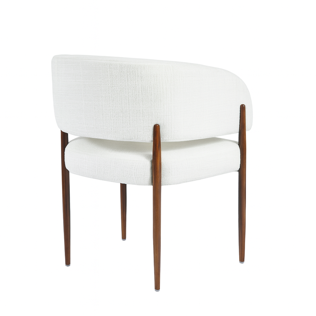 Almira | Elegante eetkamerstoel met slank houten frame