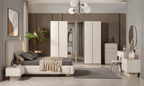 Güneş Slaapkamer – Minimalistische Luxe en Rustgevende Elegantie