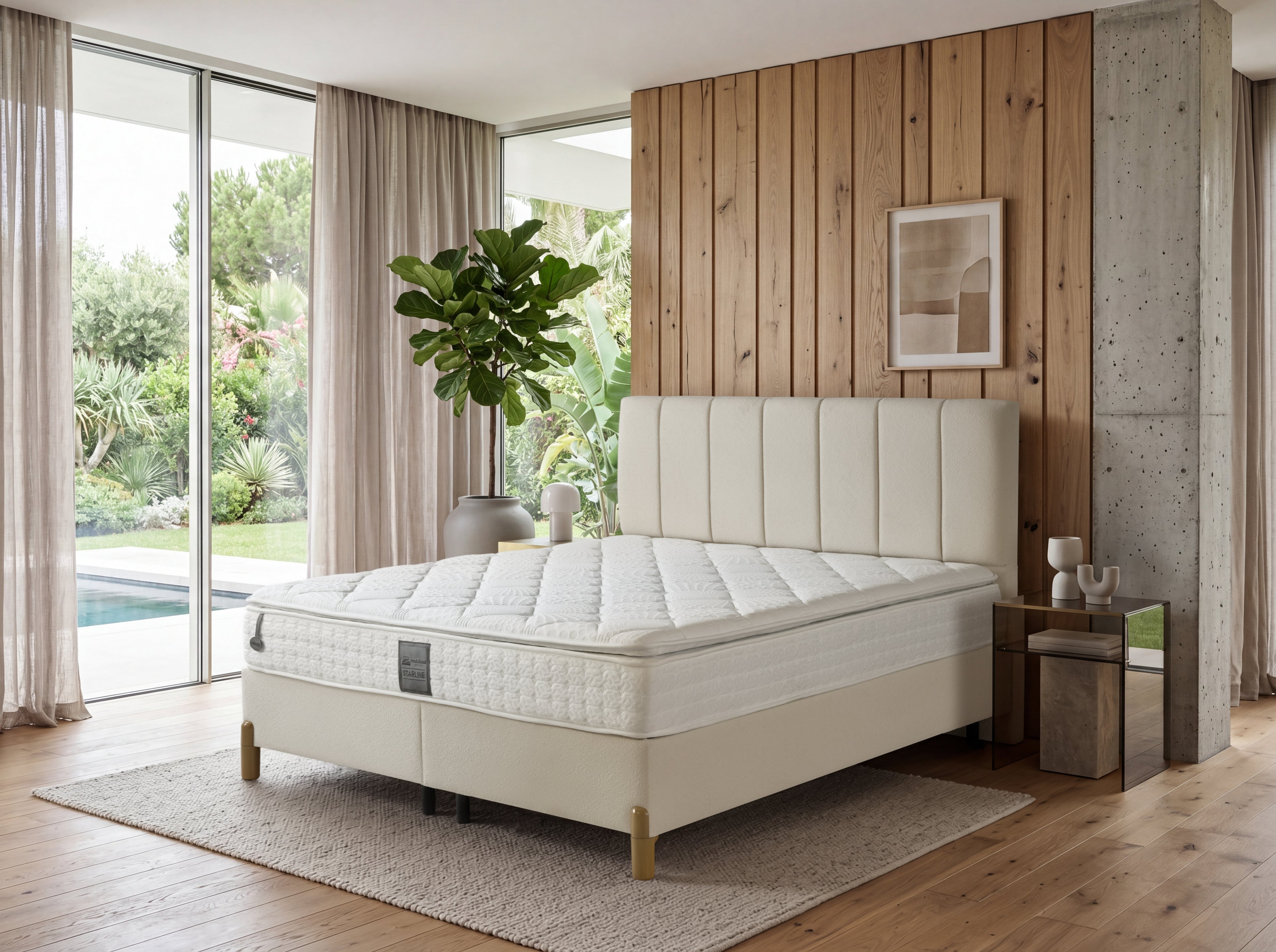 Mocha boxspring