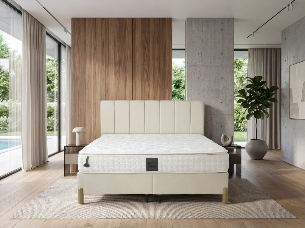 Mocha boxspring