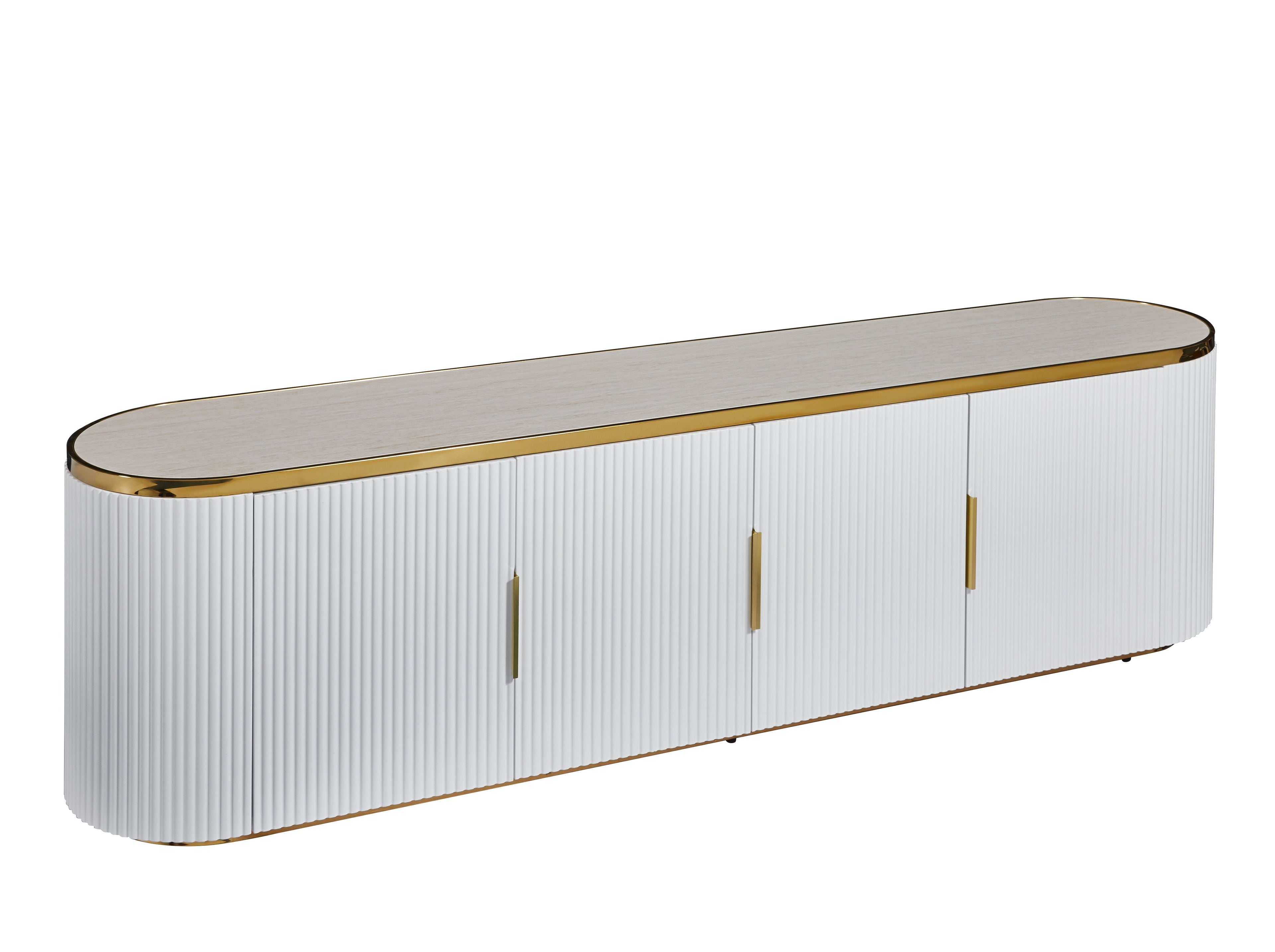 Meuble TV Pradino Ivoire Luxe